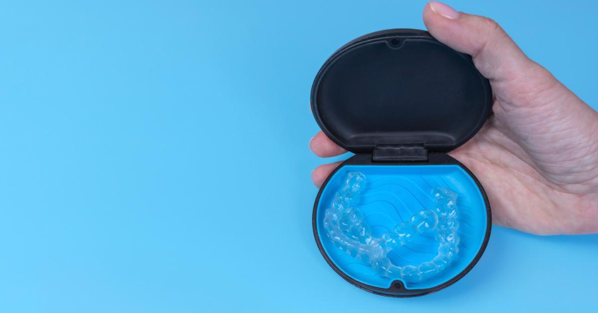 Invisalign braces in a case